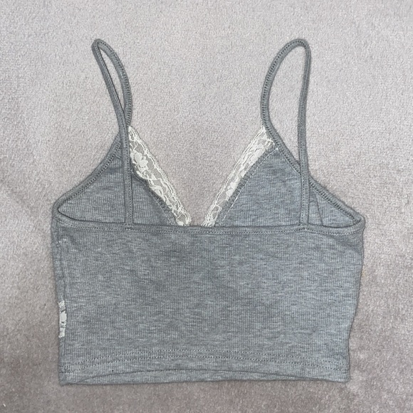 Y2K Crossed-Lace Tank Top (Cropped) - Picture 5 of 6